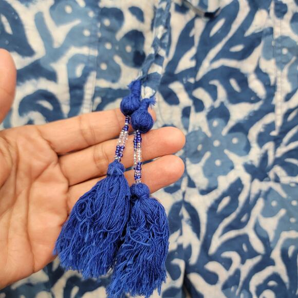 PAX PHILOMENA ISADORA FLORAL COTTON LOUNGE PANTS, SIZE M - Picture 6 of 7